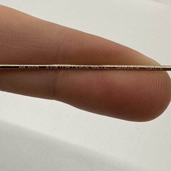 RAY BAN AVIATOR RB3025 LARGE METAL 9020/C4 58[] 14 135 3N pre-owned - Picture 6 of 10